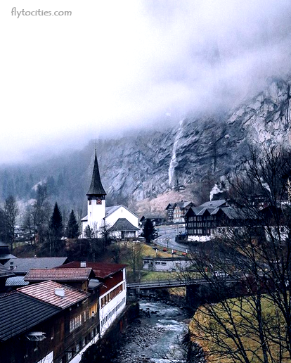 Interlaken in winter (picture)